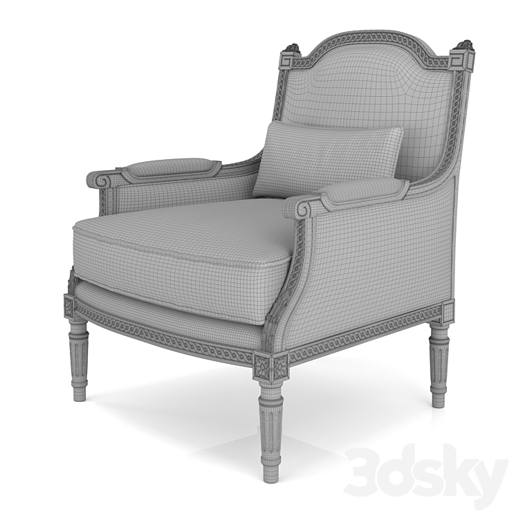 SOFA ĐƠN CỔ ĐIỂN LOUIS 16 BỌC NHUNG